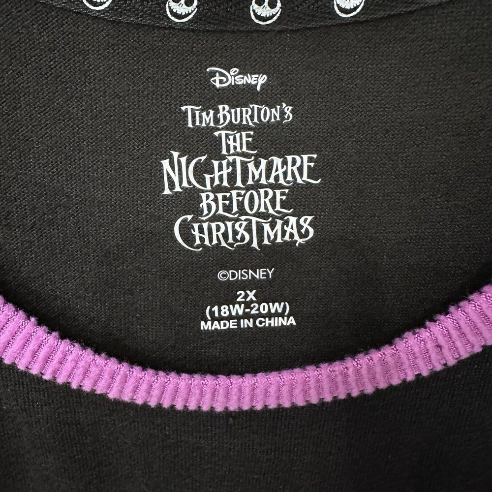 Disney Nightmare Before Christmas Women Size 2X Sleep Shirt + Socks Pajamas NWT - Picture 9 of 10